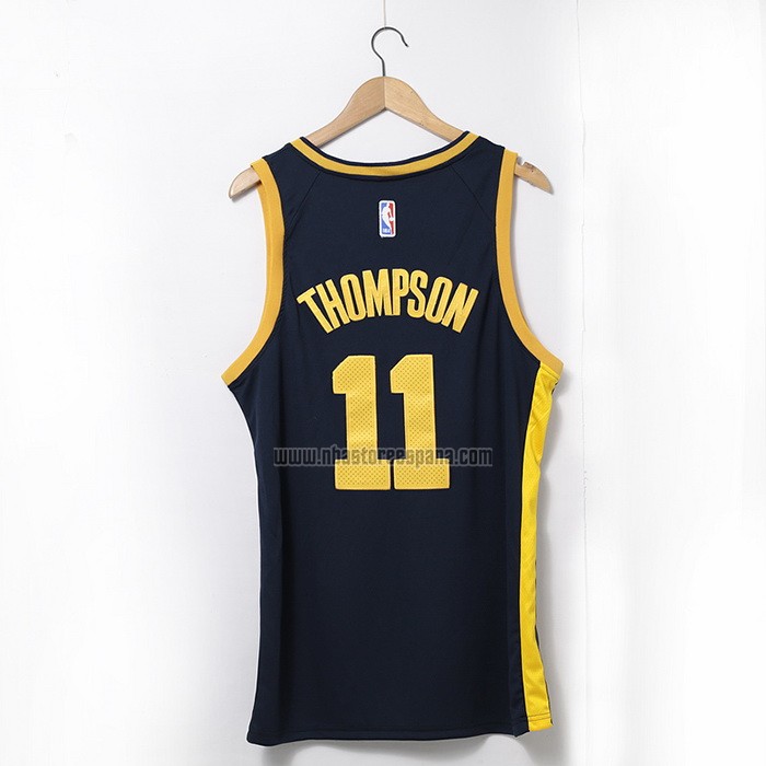 Camiseta Golden State Warriors Klay Thompson NO 11 Statement 2022-23 Negro